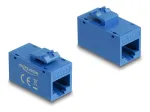 Delock 90642 Keystone modulis RJ45 lizdas &ndash; RJ45 lizdas, Cat.6A UTP, mėlynas