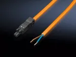 Rittal SZ 2500420 LED sistemos &scaron;viestuvo jungiamasis laidas, 100-240 V, 3 m, oranžinis