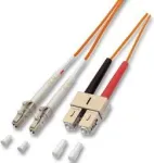 Lightwin LDP-50 LC-SC 10.0 &scaron;viesolaidinis kabelis 10 m oranžinis (LDP-50 LC-SC 10.0)