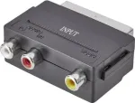 SpeaKa Professional RCA / SCART adapteris [3x RCA-lizdas - 1x SCART-ki&scaron;tukas] juodas (SP-7869904)