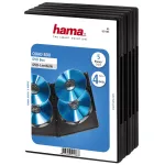 Hama DVD Quad Box, juoda, 5 vienetų pakuotė
