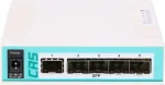 MikroTik CRS106-1C-5S L5 5xSFP 1G, 1xGigabit LAN PoE / SFP kombinuotas, stalinis korpusas (MT CRS106-1C-5S)