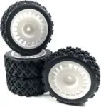 Absima 1:10 Rally Block Complete Wheels juodi 4 vnt. (2510062)