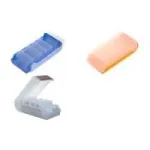 helit Flashcard Box BeeBox, A7, pagrindas: oranžinis-permatomas, dangtelis: permatomas-baltas, pagamintas i&scaron; polistirolo, dviejų paskirčių dangtelis (H6901140)