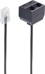 Telefono kabelis ShiverPeaks BS71233 0,1 m Juodas