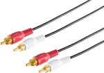 ShiverPeaks 40502 RCA (cinch) garso kabelis, 2 jungtys, 2 gyslų