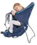 Kuprinė ne&scaron;iojimui vaikams Deuter Kid Comfort Pro, mėlyna, poliamidas, maks. 22 kg, skėtis nuo saulės, &scaron;oninė ki&scaron;enė