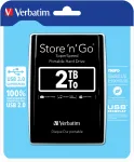 Verbatim Store 'n' Go USB 3.0 ne&scaron;iojamas kietasis diskas 2TB juodas