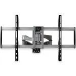 StarTech.com pilno judesio TV laikiklis ant sienos - sunkusis &scaron;arnyrinis laikiklis televizoriams nuo 32 iki 75 colių (165 svarų / 75 kg) VESA ekranams - universalus reguliuojamas pakreipimas / pasukimas plok&scaron;čiaekraniams - sidabrinis