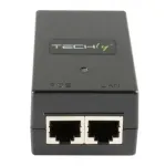 Techly I-SWHUB-1500STY PoE adapteris Fast Ethernet 48 V