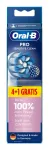 &Scaron;epetėlių galvutės Oral-B Pro Sensitive Clean 5 vnt. Baltos ypač mink&scaron;tos