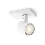 Pavir&scaron;inis &scaron;viestuvas &bdquo;Signify Philips myLiving 5309031P0&ldquo;, GU10 LED 3,5W, 2700K, 255 lm, baltas, reguliuojamas