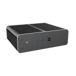 Akasa Euler CMX Mini-ITX belaidis korpusas A-ITX61-S1B &mdash; juodas, mini korpusas pasyviai au&scaron;inamoms sistemoms