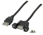 USB kabelis EFB Elektronik K5291SW.3V2 3 m USB A juodas