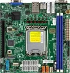 Supermicro MBD-X13SCL-IF-B pagrindinė plok&scaron;tė Mini-ATX Intel Xeon E-2400 LGA1700 C262 chipset DDR5 USB 3.2 Gen 1 Gigabit LAN integruota grafika