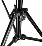 Walimex Pro GN-806 215 cm aliumininis &scaron;viesos stovas su krep&scaron;iu ir adapteriu, juodas (1021424)