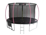 Trampolina LEAN Sport Max 12ft Black-Pink