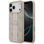 Guess 4G Printed Stripes MagSafe Case, iPhone 17 Pro Max (Pink)