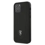 Ferrari FEOGOHCP12MBK Off Track Perforated Hard Case, skirta iPhone 12 / 12 Pro 6,1 colio, juoda