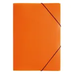 PAGNA Elastic Band Document Folder A3 PP 3 Flaps Orange
