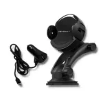 Qoltec PRO Wireless Car Charger with IR Holder 15W QC 3.0 USB Type-C Black