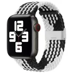 iLike Watch 42/44/45mm Braided Fabric Strap Black White