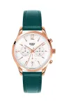 HENRY LONDON moteri&scaron;kas laikrodis HL39-CS-0144 40mm nerūdijantis plienas žalias odinis dirželis