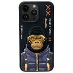 Nimmy Cool&Cute 2.0 Monkey Case, skirta Apple iPhone 15 Pro 6.1 inch juoda