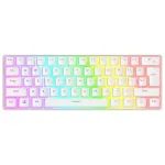 Rampage Radiant K11 60% mechaninė žaidimų klaviatūra, balta, Blue Switch, RGB