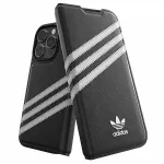 Adidas Originals OR Booklet Case PU, skirta iPhone 14 Pro, juoda/balta