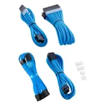 CableMod PRO ModMesh 12VHPWR kabelių prailginimo rinkinys &mdash; &scaron;viesiai mėlyna, 3 vnt. GPU 12+4 kontaktų prailginimai