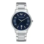 Armani AR2477 Vyri&scaron;kas kvarcinis chronografas i&scaron; nerūdijančio plieno, mėlynas ciferblatas, 43 mm | Kur.lt