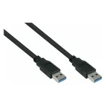 GoodConnections Alcasa UK30P-AA-030S USB 3.2 Gen 1 laidas &ndash; USB-A į USB-A, 3 m, juodas