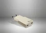 Inter-Tech Argus PD-2136 2x USB-C plonas sieninis įkroviklis, 36W