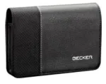 Becker Executive Bag 4,3 colio apsauginis dėklas GPS navigacijos įrenginiams, juodas, su diržo kilpa ir rie&scaron;o dirželiu