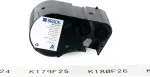 BRADY BMP51/BMP53/M511 savaiminio laminavimo vinilo etiketė, 25,40 mm x 6,40 m, balta/per&scaron;viečiama