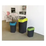 Curver Flip Bin 45L &scaron;iuk&scaron;lių dėžė juoda/mėlyna