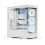 Korpusas AEROCOOL Geh Midi P500A White &ndash; vidutinis ATX bok&scaron;tas, baltas