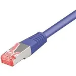 TECLINE Cat 6 S-STP (PIMF) tinklo kabelis, RJ45, violetinis, 25 m, plonas snagless apsauga 71525V