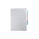 DURABLE A4 dokumentų organizatorius su 3 skyriais, permatomas, 5 vnt. 231619