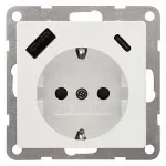 Siemens USB įkrovimo lizdas 5UB19701TW01 &ndash; 2x USB-A, titano baltos spalvos