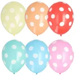 PAPSTAR Dots įvairiaspalviai latekso balionai, 29 cm, 100 vnt. 84525