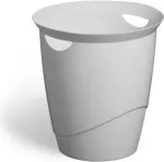 Dėžė atliekoms apvali plastikinė pilka Durable 776010