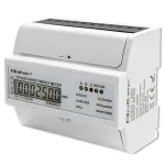 Qoltec trifazis dviejų krypčių skaitiklis | DIN bėgio energijos suvartojimo matuoklis | 400V | 100A | LCD | 4P