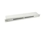 Equip 327316 Premium 16 prievadų Cat.5e ekranuotas pataisos skydelis, &scaron;viesiai pilkas