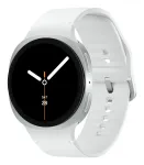 Samsung Galaxy Watch8 SM-L330 44 mm i&scaron;manusis laikrodis, 3,81 cm (1,5 colio) AMOLED 480 x 480, jutiklinis ekranas, 32 GB, Wi-Fi, Bluetooth, NFC, GPS, Wear OS, sidabrinis