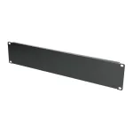 Extralink Front Blank Panel 2U 19 colių juodas plieninis aklinis skydas