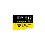 Silicon Power Inspire 512 GB MicroSDXC V30 UHS-I U3 A2 4K atminties kortelė su adapteriu (SP512GBSTXLA2V1NSP)