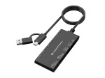 7-in-1 kortelių skaitytuvas CONCEPTRONIC BIAN10B &mdash; USB 3.2 Gen 1 Type-A/Type-C, CF/MMC/MS/SD/MicroSD/xD, juodas