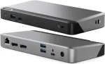 ALOGIC MX2 &ndash; USB-C dokavimo stotelė &ndash; 2 x DP &ndash; 1GbE &ndash; 135 W (DUPRMX2-100)